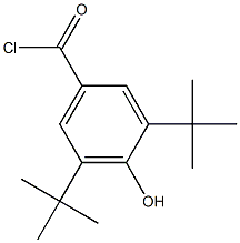 3,5-di-tert-butyl-4-hydroxybenzoyl chloride Structure