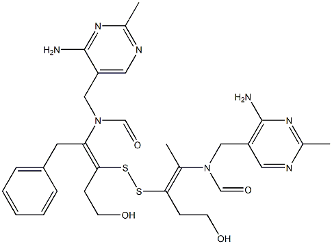 二硫化苯酰硫胺, , 结构式