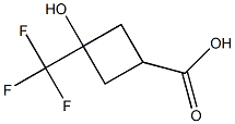 3-羟基-3-三氟甲基环丁烷基羧酸,,结构式