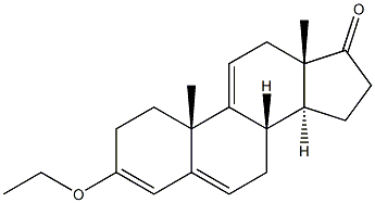 3-ethoxy-androst-3,5,9(11)-trien-17one 化学構造式