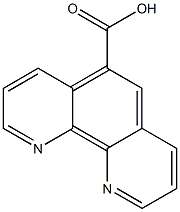 5-carboxy-1,10-phenanthroline, , 结构式