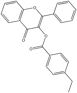 3-(4-乙基苯甲酰氧基)黄酮