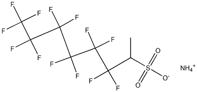 Ammonium perfluorohexylethyl sulfonate 化学構造式