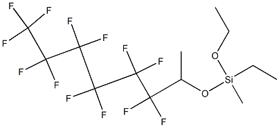 Perfluorohexylethylmethyldiethoxysilane Structure