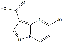 5-Bromo-pyrazolo[1,5-a]pyrimidine-3-carboxylic acid,,结构式
