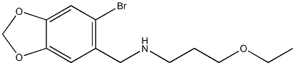  [(6-BROMO-2H-1,3-BENZODIOXOL-5-YL)METHYL](3-ETHOXYPROPYL)AMINE