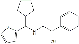 2-{[CYCLOPENTYL(THIOPHEN-2-YL)METHYL]AMINO}-1-PHENYLETHAN-1-OL Structure
