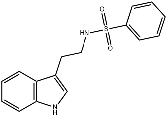 N-(フェニルスルホニル)-1H-インドール-3-エタンアミン 化学構造式