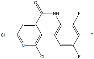 2,6-DICHLORO-N-(2,3,4-TRIFLUOROPHENYL)PYRIDINE-4-CARBOXAMIDE Structure