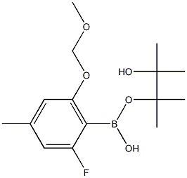 2-(2-氟-6-(甲氧基甲氧基)-4-甲基苯基)-4,4,5,5-四甲基-1,3,2-二氧硼杂环戊烷,2913572-50-4,结构式