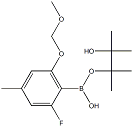 2-Fluoro-4-methyl-6-(methoxymethoxy)phenylboronic acid pinacol ester Structure