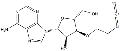 3'-O-(2-Azidoethyl)adenosine 结构式