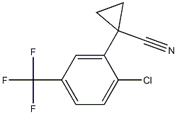 1-(2-chloro-5-(trifluoromethyl)phenyl)cyclopropanecarbonitrile Structure