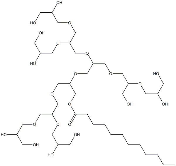 Decaglycerol laurate Structure