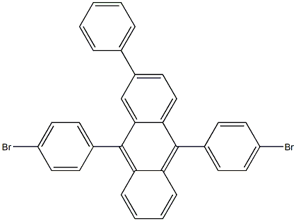 9,10-bis(4-bromophenyl)-2-phenylanthracene Structure