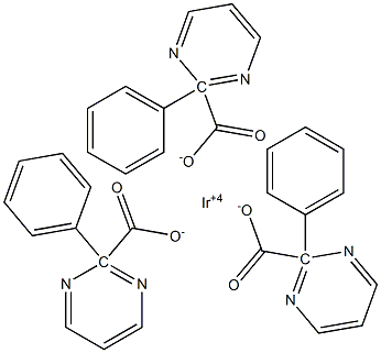 Tris(2-phenylpyrimidinate)Iridium Structure