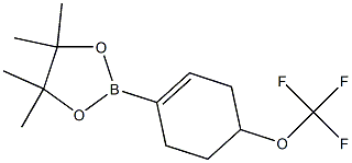 4,4,5,5-tetramethyl-2-[4-(trifluoromethoxy)cyclohex-1-en-1-yl]-1,3,2-dioxaborolane,,结构式