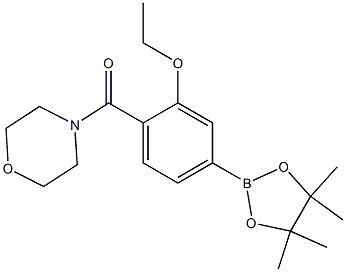 4-[[2-Ethoxy-4-(tetramethyl-1,3,2-dioxaborolan-2-yl)phenyl]carbonyl]morpholine Structure