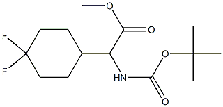 tert-Butoxycarbonylamino-(4,4-difluorocyclohexyl)-acetic acid methyl ester, 2270904-94-2, 结构式