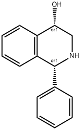 cis-1,2,3,4-Tetrahydro-1-phenyl-4-isoquinolinol Struktur