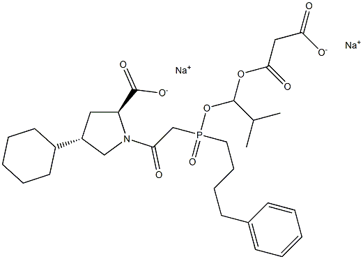 FOSINOPRILAT, SODIUM SALT Structure