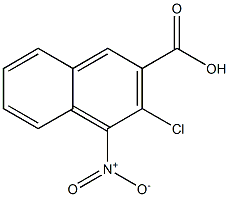 3-Chloro-4-nitro-2-naphthalenecarboxylic Acid, 498546-34-2, 结构式