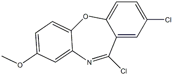 2,11-Dichloro-8-methoxydibenz[b,f][1,4]oxazepine 结构式