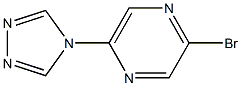 2-Bromo-5-(4H-1,2,4-triazol-4-yl)pyrazine Structure