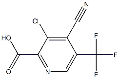 3-Chloro-4-cyano-5-(trifluoromethyl)picolinic acid Structure