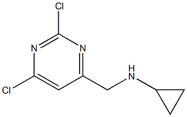 N-((2,6-Dichloropyrimidin-4-yl)methyl)cyclopropanamine Structure
