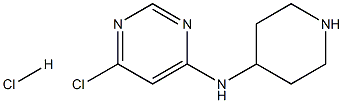 6-Chloro-N-(piperidin-4-yl)pyrimidin-4-amine hydrochloride Structure