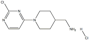 (1-(2-Chloropyrimidin-4-yl)piperidin-4-yl)methanamine hydrochloride Structure