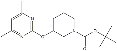 tert-Butyl 3-((4,6-dimethylpyrimidin-2-yl)oxy)piperidine-1-carboxylate|