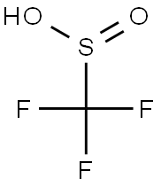 Trifluoromethylsulfinic acid Struktur