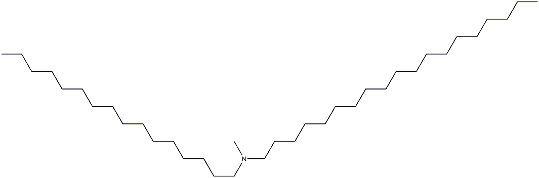 Octadecyl hexadecyldimethylamine Structure