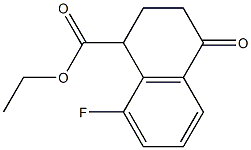 ethyl 8-fluoro-4-oxo-1,2,3,4-tetrahydronaphthalene-1-carboxylate Structure