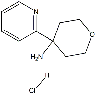 4-(pyridin-2-yl)tetrahydro-2H-pyran-4-amine hydrochloride 结构式