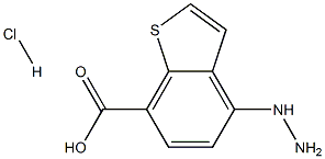 4-hydrazinylbenzo[b]thiophene-7-carboxylic acid hydrochloride,1956381-48-8,结构式