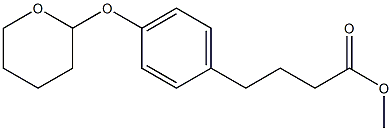 methyl 4-(4-((tetrahydro-2H-pyran-2-yl)oxy)phenyl)butanoate Struktur