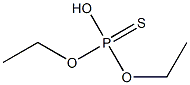 O, O-diethyl hydrogen thiophosphate (unlabeled) Structure