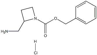 2-AMINOMETHYL-AZETIDINE-1-CARBOXYLIC ACID BENZYL ESTER HYDROCHLORIDE,,结构式