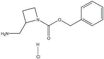 2-AMINOMETHYL-AZETIDINE-1-CARBOXYLIC ACID BENZYL ESTER HYDROCHLORIDE Structure