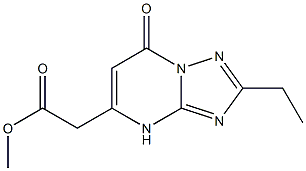 METHYL (2-ETHYL-7-OXO-4,7-DIHYDRO[1,2,4]TRIAZOLO[1,5-A]PYRIMIDIN-5-YL)ACETATE Structure