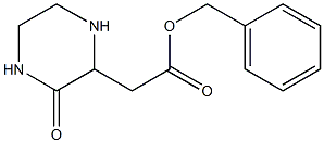 (3-OXO-PIPERAZIN-2-YL)-ACETIC ACID BENZYL ESTER Struktur