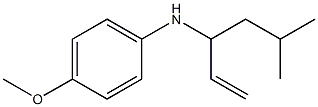 (4-METHOXY-PHENYL)-(3-METHYL-1-VINYL-BUTYL)-AMINE Structure