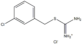 AMINO[(3-CHLOROBENZYL)SULFANYL]METHANIMINIUM CHLORIDE 结构式