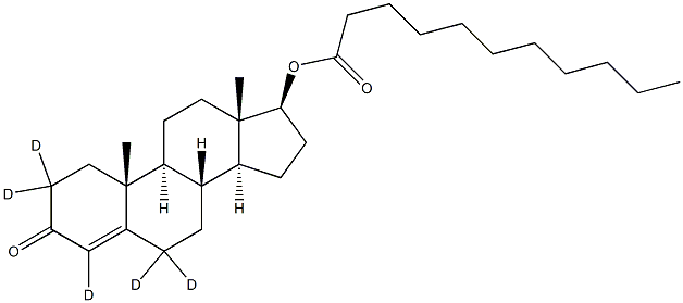 TESTOSTERONE-2,2,4,6,6-D5 UNDECANOATE 化学構造式