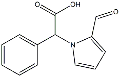 (2-FORMYL-1H-PYRROL-1-YL)(PHENYL)ACETIC ACID 化学構造式