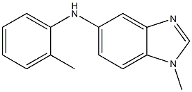 (1-METHYL-1H-BENZOIMIDAZOL-5-YL)-O-TOLYL-AMINE Structure