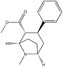 (1R,2R,3S,5S)-8-METHYL-3-PHENYL-8-AZA-BICYCLO[3.2.1]OCTANE-2-CARBOXYLIC ACID METHYL ESTER Structure